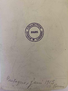 The Old Man - Original Pencil Drawing by Bernard Bécan - 1913