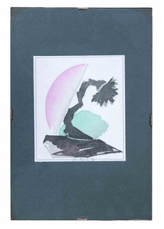 Schwarze Blume – Originalzeichnung von Mario Surbone – 1987