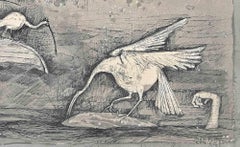 La caccia - Disegno di Lars Bo - 1962