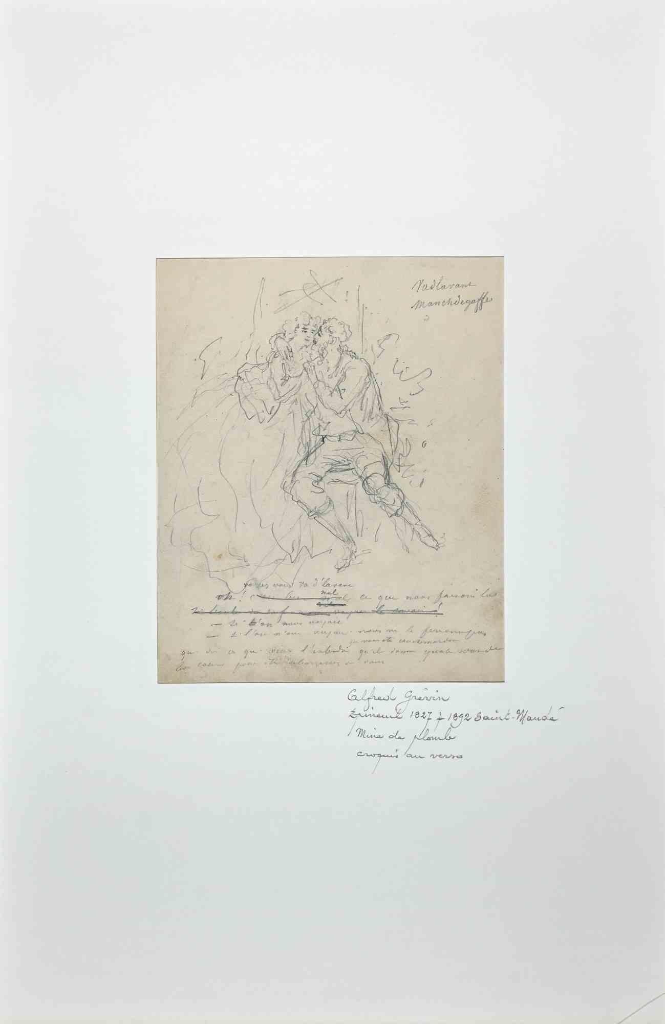 Der Kuss ist eine Originalzeichnung in Bleistift von Alfred Grévin aus dem späten 19.

Angewandt auf ein Passepartout: 50 x 32 cm.

Unter guten Bedingungen.

Alfred Grévin  (1827 - 1892), war ein Karikaturist des 19. Jahrhunderts, der zu Lebzeiten