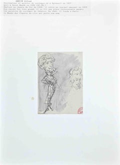 Portraits - Original Drawing by Alfred Grevin - Late 19th Century