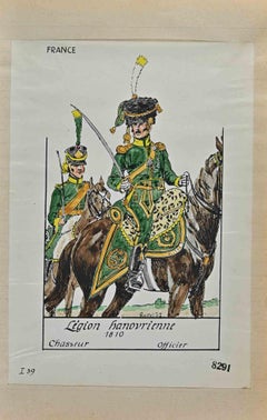 Legion Hanovrienne - Original Drawing By Herbert Knotel - 1940s