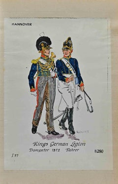German Legion - Original Drawing By Herbert Knotel - 1940s