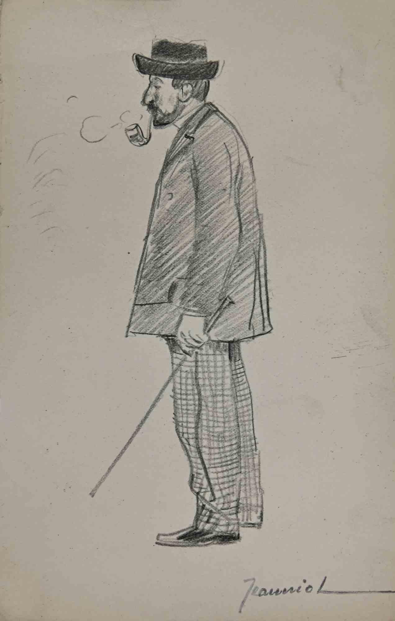 Smoker is an original Drawing on paper realized by the painter Pierre Georges Jeanniot (1848-1934).

Drawing in Pencil.

Hand-signed on the lower.

Good conditions except for aged margins.

The artwork is represented through deft and quick strokes
