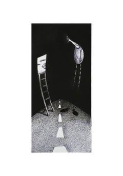 Die unsichtbare Straße – Federzeichnung von KEZIAT – 2009