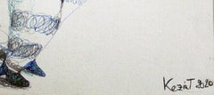 La futura madre - Disegno a penna di KEZIAT - 2020