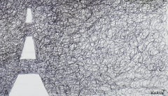 Il viaggio -  Disegno a inchiostro di KEZIAT - 2009