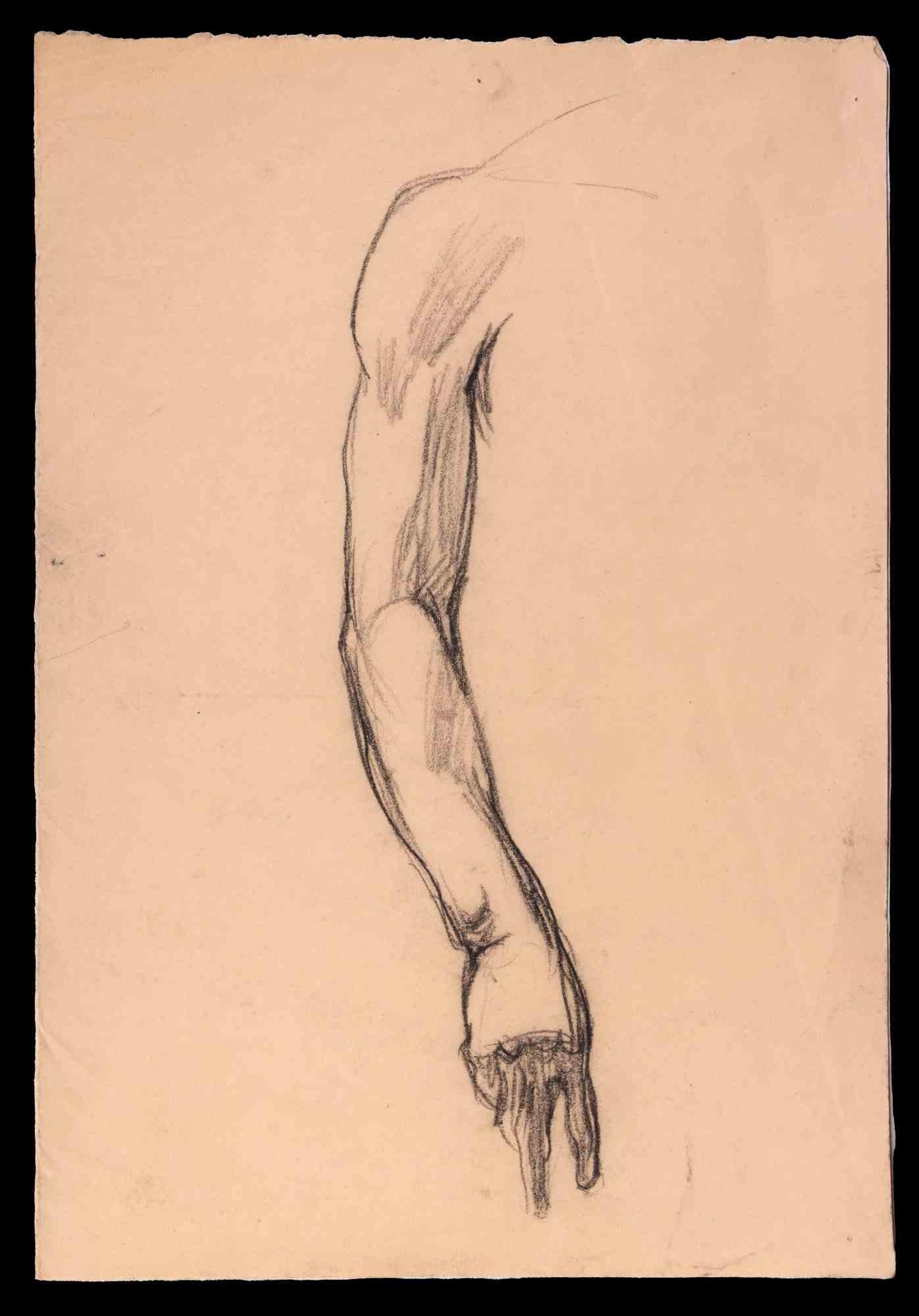 Pierre Georges Jeanniot Figurative Art - Study For an Arm - Original Drawing - Early 20th Century