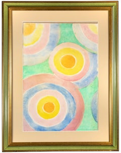 Composition - Original Watercolor by Sonia Delaunay - 1940/42