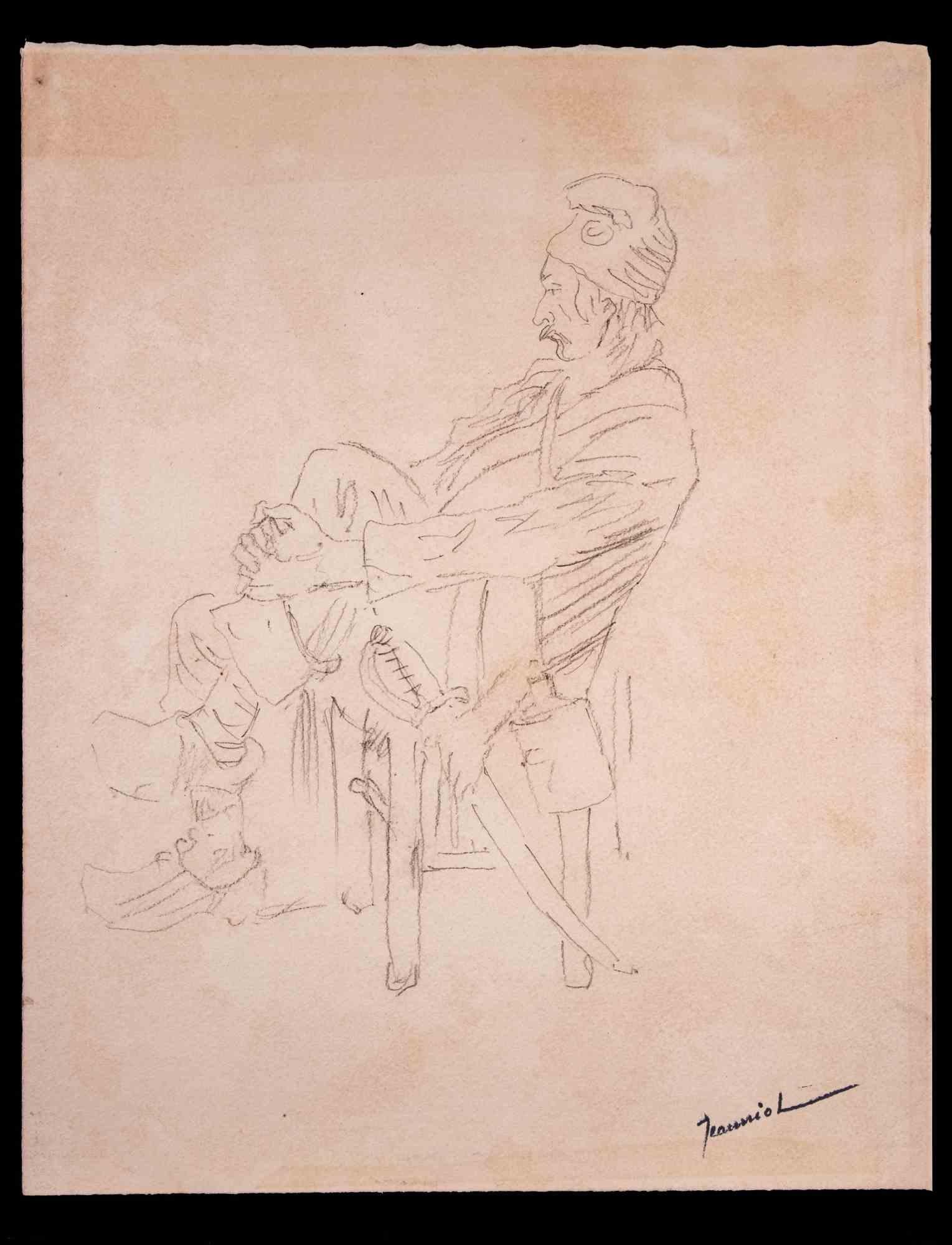 Rest is an original Drawing on paper realized by painter Pierre Georges Jeanniot (1848-1934).

Drawing in Pencil.

Hand-signed on the lower.

Good conditions.

Pierre-Georges Jeanniot (1848–1934) was a Swiss-French Impressionist painter, designer,