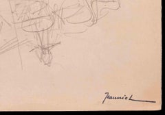 Figures - Original Drawing By Pierre Georges Jeanniot - Early 20th century