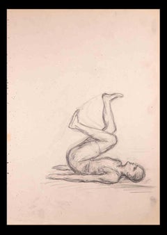 Antique Figure - Drawing in China ink By Norbert Meyre - Early 20th Century