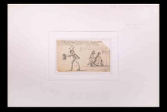 Figuren – Originalzeichnung von CHAM – 19. Jahrhundert