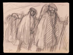 Antique Walk - Drawing by Louis Jou - Early 20th Century