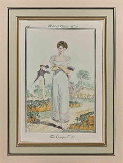 Antique Ah Qu'il Fait Saud! - Etching by Philibert-Louis Debucourt - 1808