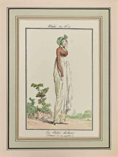 Antique La Robe Dechirée - Etching by Philibert-Louis Debucourt - 1797