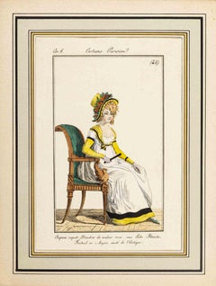 Antique Chapeau Coquet - Etching by Philibert-Louis Debucourt - 1797