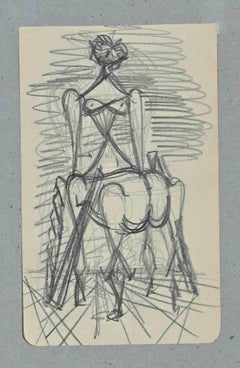 Vintage Metamorphosis - Drawing by Lucien Coutaud - 1945