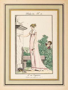 Il va l'Apaiser - Gravure originale de Philibert-Louis Debucourt - XIXe siècle