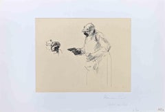 Figuren – Zeichnung von Hermann Paul – frühes 20. Jahrhundert