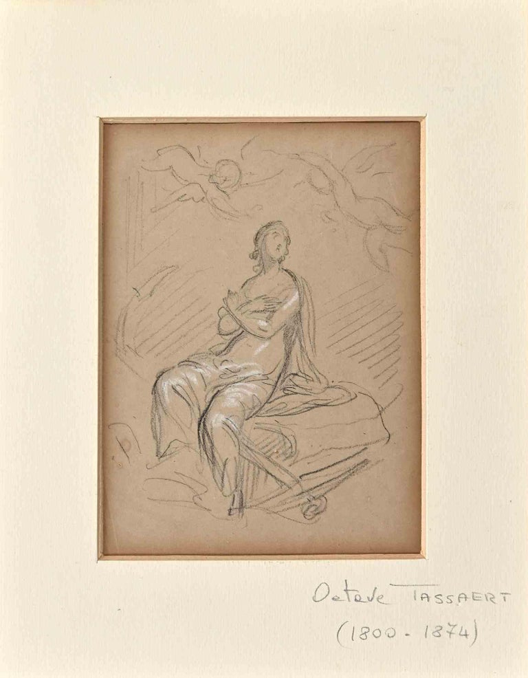 Pencil Drawing of women lying down, Original Pencil Drawings, Pencil