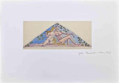 Adam and Eve - Original Drawing by Gaston Touissant - Early 20th Century