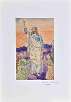 The Redeemer – Originalzeichnung von Gaston Touissant – frühes 20. Jahrhundert