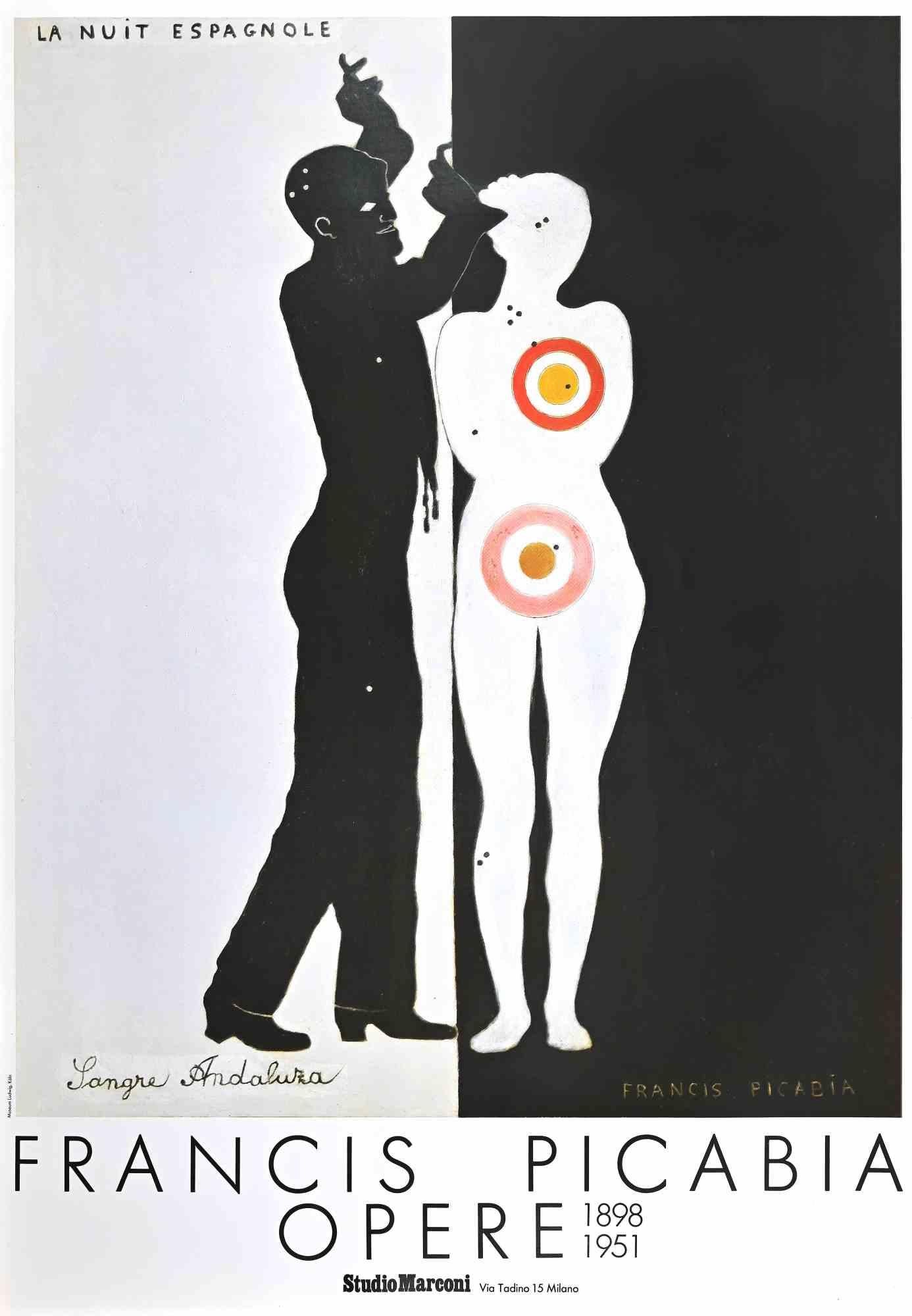 Picabia La Nuit Espagnole - Poster Exhibition by Francis Picabia- 1986