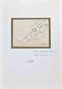 Le Bois - dessin original de Charles Dufresne - début du 20e siècle