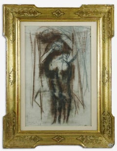 Nude - Original Drawing by Carlo Mattioli - 1958