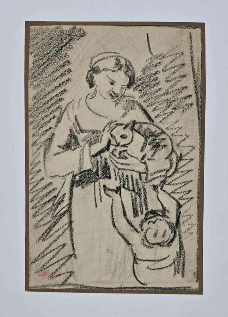 Armand Gautier Woman Original Drawing by Armand Gautier 19th century For Sale at 1stDibs