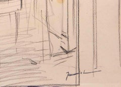 Figures - Drawing in pencil By Pierre Georges Jeanniot - Early 20th Century