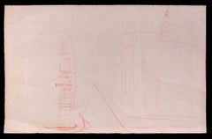 Marie Franke - dessin original de Gustave Bourgogne - Début du XXe siècle