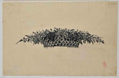 Panier de Fleurs - Original Drawing by Serguei Vassiliévitch Tchekhonine - 1920s