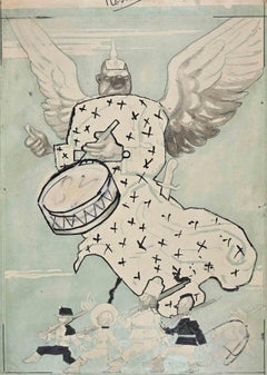 The Call of War – Zeichnung von Gabriele Galantara – Anfang des 20. Jahrhunderts