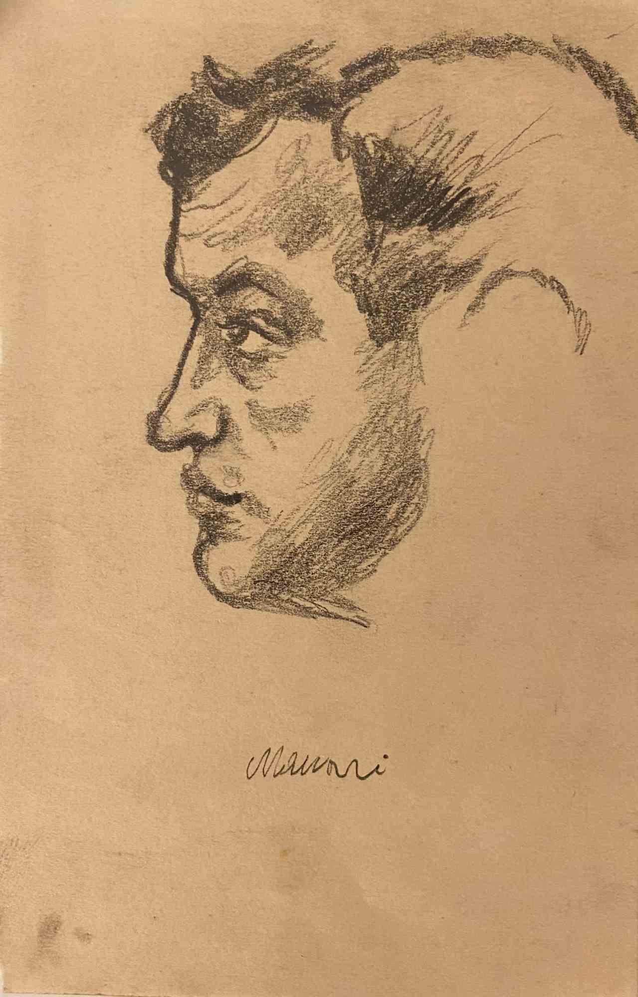 Profile is an Original Drawing in pencil carbon on creamy-colored paper realized by Mino Maccari in the mid-20th century. 

Hand-signed by the artist on the lower. 

Good conditions.

Mino Maccari (1898-1989) was an Italian writer, painter,