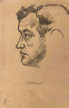 Profilo - Disegno di Mino Maccari - Metà del XX secolo