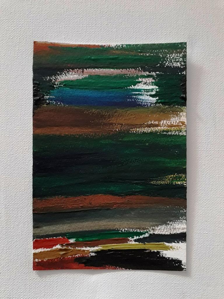 Layers ist ein Original-Aquarell auf Papier 300g/m2 von Antonietta Valente aus dem Jahr 2020.

Handsigniert und datiert auf der Rückseite. Perfekte Bedingungen. Echtheitszertifikat des Künstlers.

Mehr oder weniger dicke Farbschichten überlagern