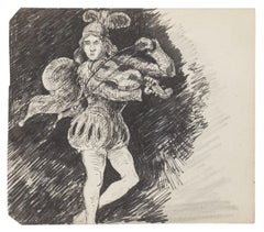 Court Violinist - Drawing - mid-20th Century