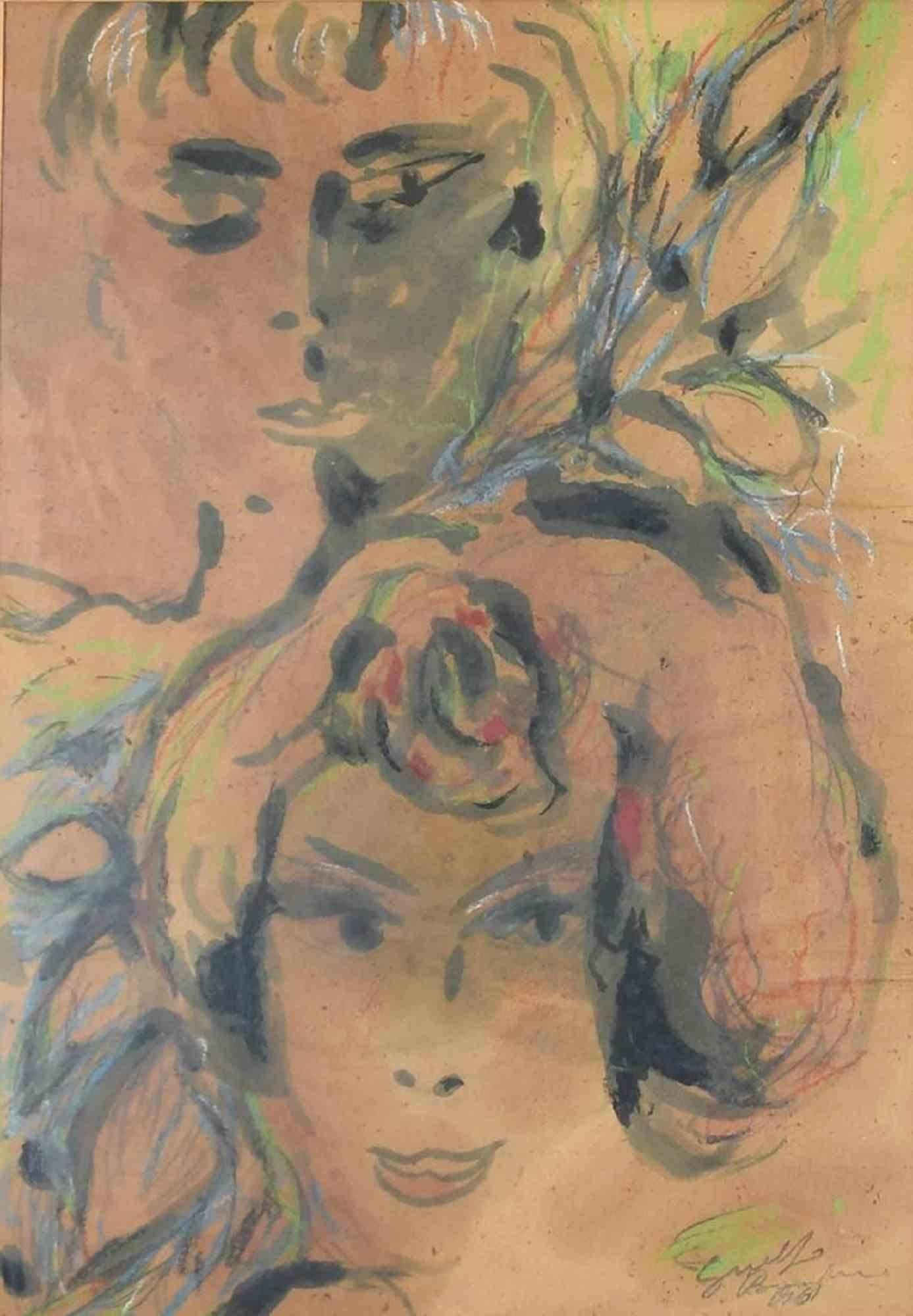 Women - Drawing by Guelfo Bianchini - 1961 For Sale 1