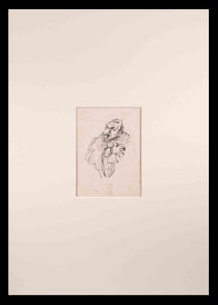 Portrait - Original Drawing by Michel George Michel - Early 20th Century