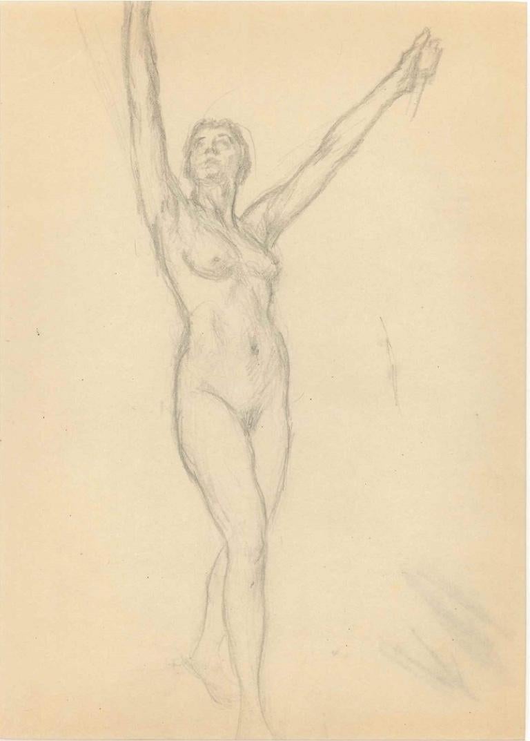 Modern Figurative Drawings and Watercolors