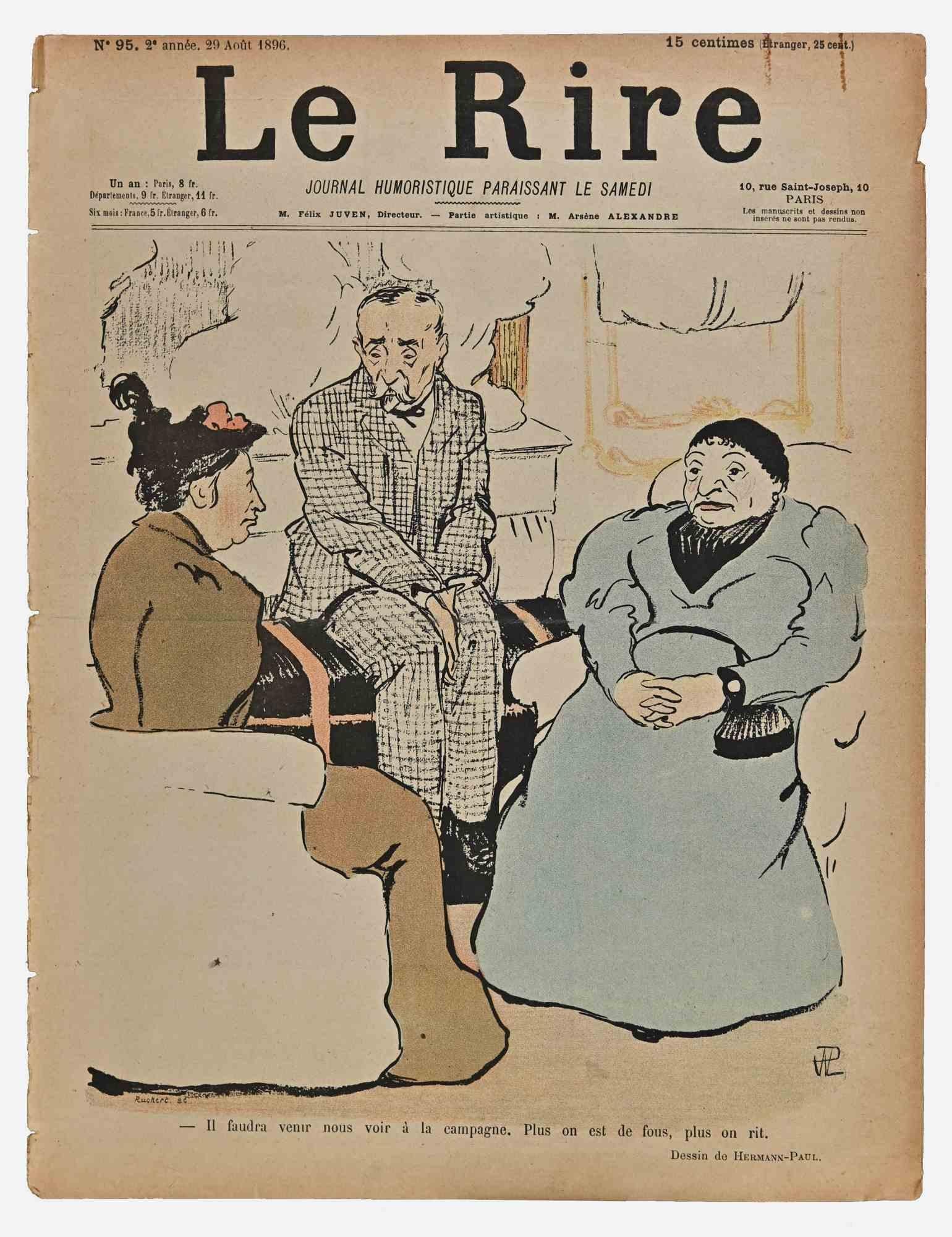 Le Rire - Vintage Comic Magazine - 1896 - Art by Hermann Paul