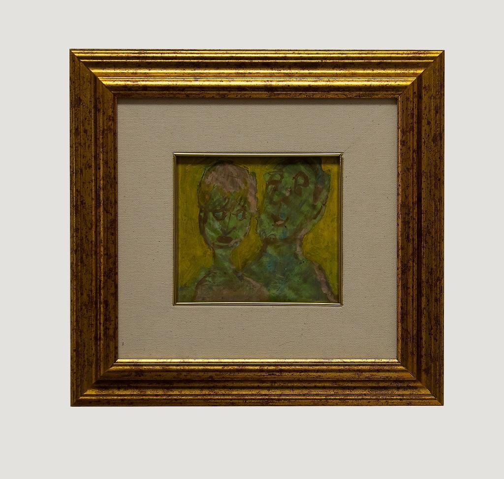 Bella coppia è un dipinto originale realizzato nel 1960 ca. da  Mino Maccari (1898-1989).

Tecnica mista su lastra di zinco.

In buone condizioni.

Il soggetto di quest'opera d'arte è il ritratto di una coppia.

Include la cornice: 33,5 x 2,5 x 35