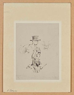Figure - Disegno su carta di H. Somm - Fine del XIX secolo
