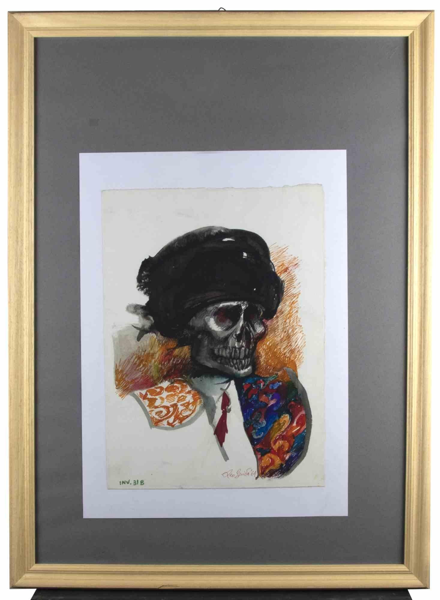 Matador 7  is an original contemporary artwork realized in  1964  by the italian artist  Leo Guida  (1992 - 2017).

Original Colored Ink and ecoline on paper.

Wood frame is included.

Sheet Dimensions: cm 48 x 0.1 x 34.

Mint conditions.

Torero 