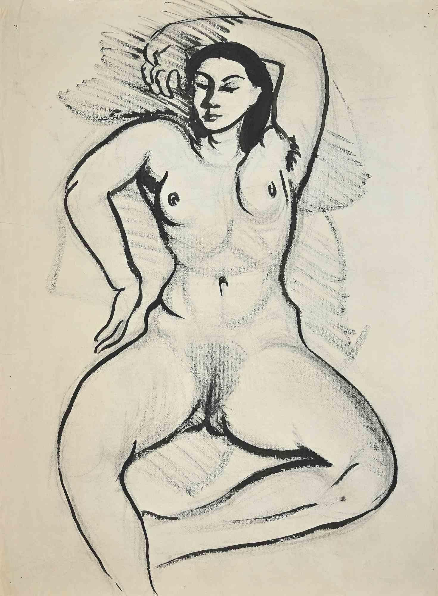 Akt ist eine Originalzeichnung in Aquarell, die Mitte des 20. Jahrhunderts von  Jean Delpech   (1916-1988). 

Guter Zustand mit Ausnahme der verbrauchten Ränder und einiger Stockflecken.


Jean-Raymond Delpech (1988-1916) ist ein französischer