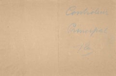 Nudo - Acquerello di Jean Delpech - Metà del XX secolo