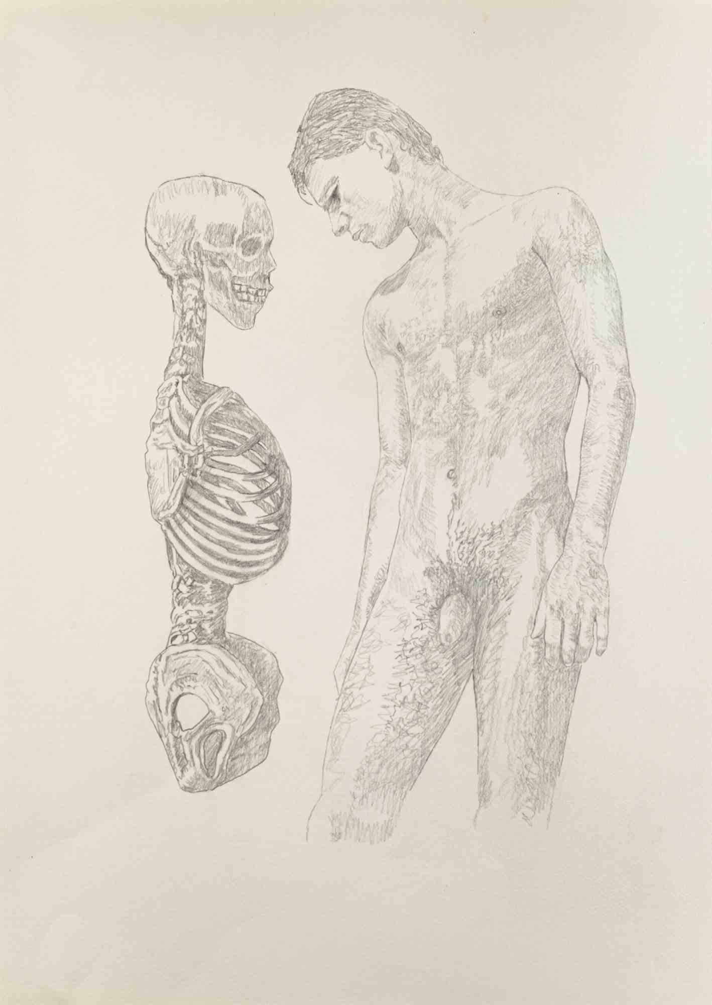 Confrontation - Pencil Drawing by Anthony Roaland - 1989