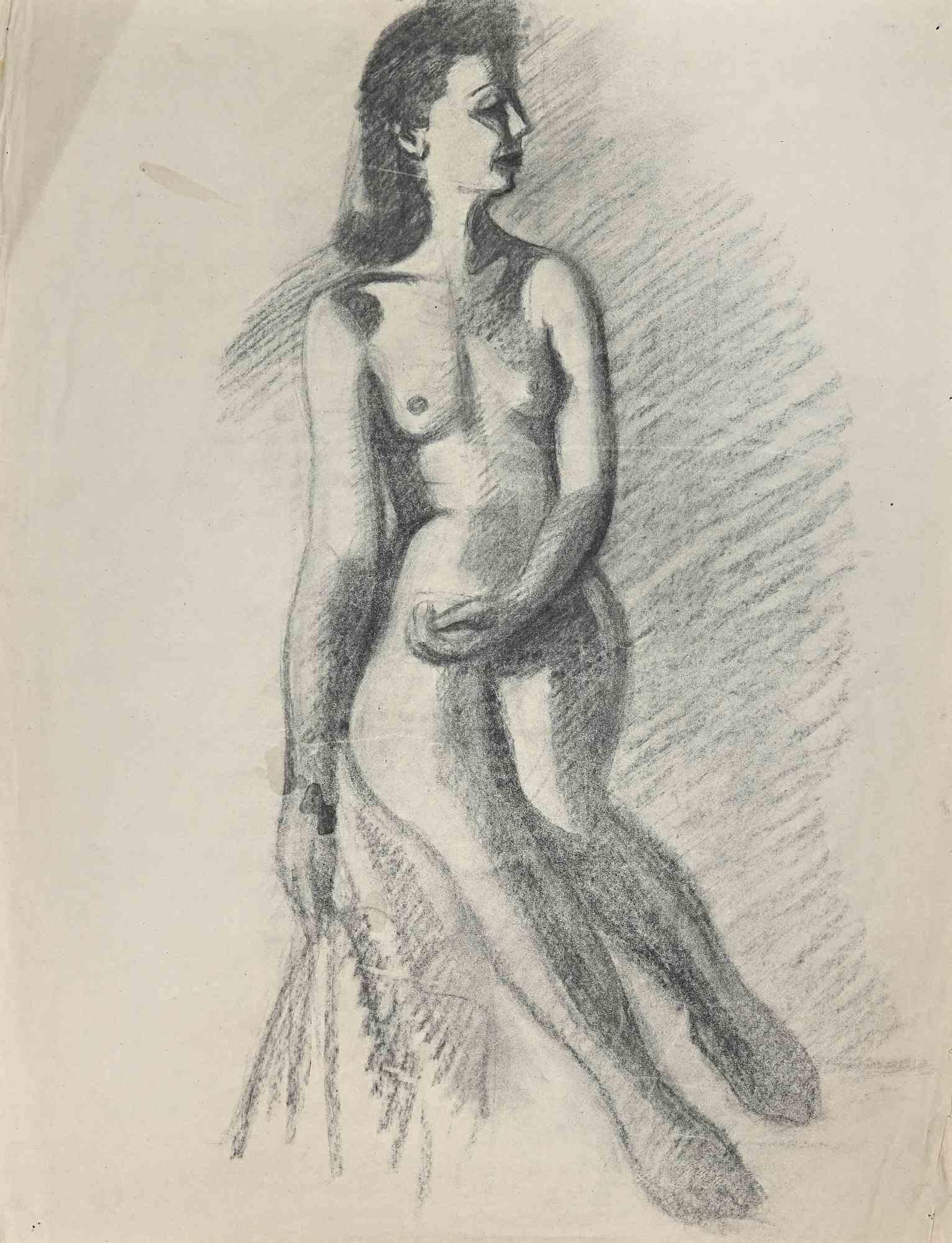 Nude - Drawing by Jean Delpech - Mid 20th century For Sale 1